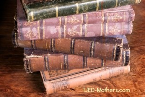 http://www.dreamstime.com/royalty-free-stock-photography-stack-antique-books-backs-image19120917