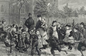 victorian children playing