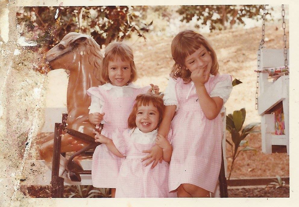 Me and two of my three sisters. I'm on the right.