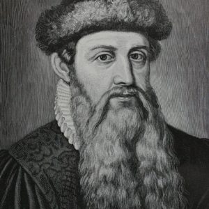 Martin Luther and Johannes Gutenberg